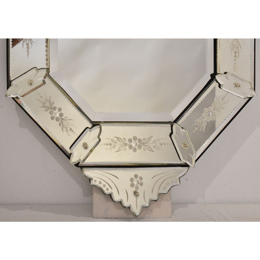 SPV192 1 antique mirror venetian glass mirror italy XX century.jpg